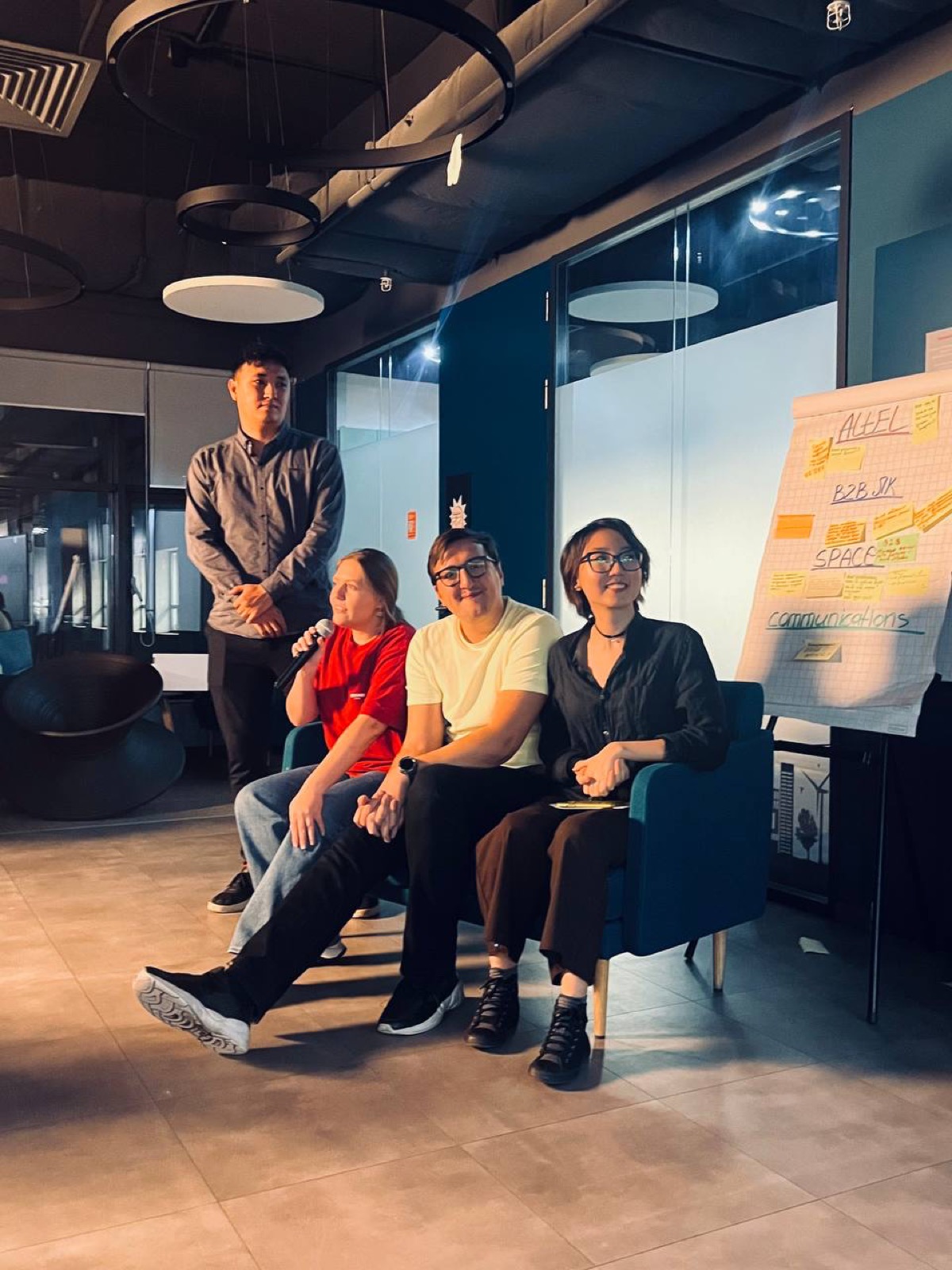 Panel discussion with three speakers